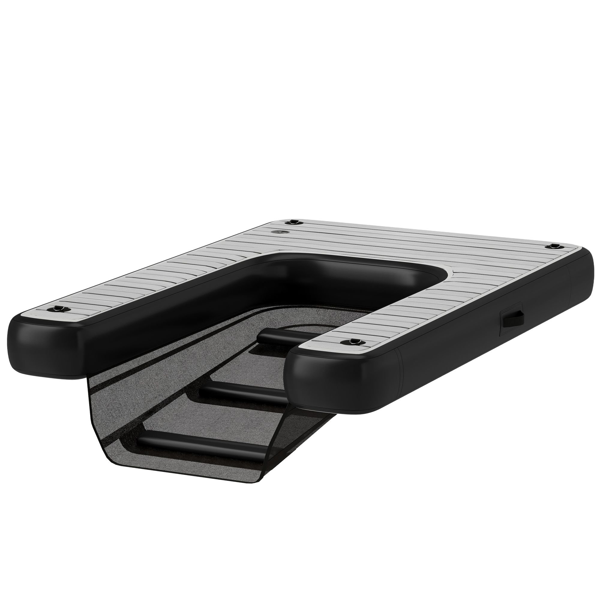 Inflatable Dog Boat Ramp Up to 286 lbs, for Boat, Dock, Lake, Non-Slip, Safe & Easy