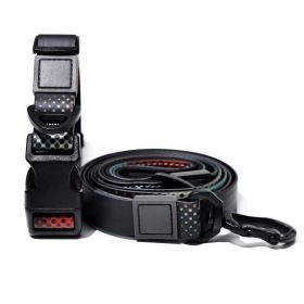 Heat Transfer Printing PVC Coated Rubberized Waterproof Traction Rope Set (Option: Black-20mm)